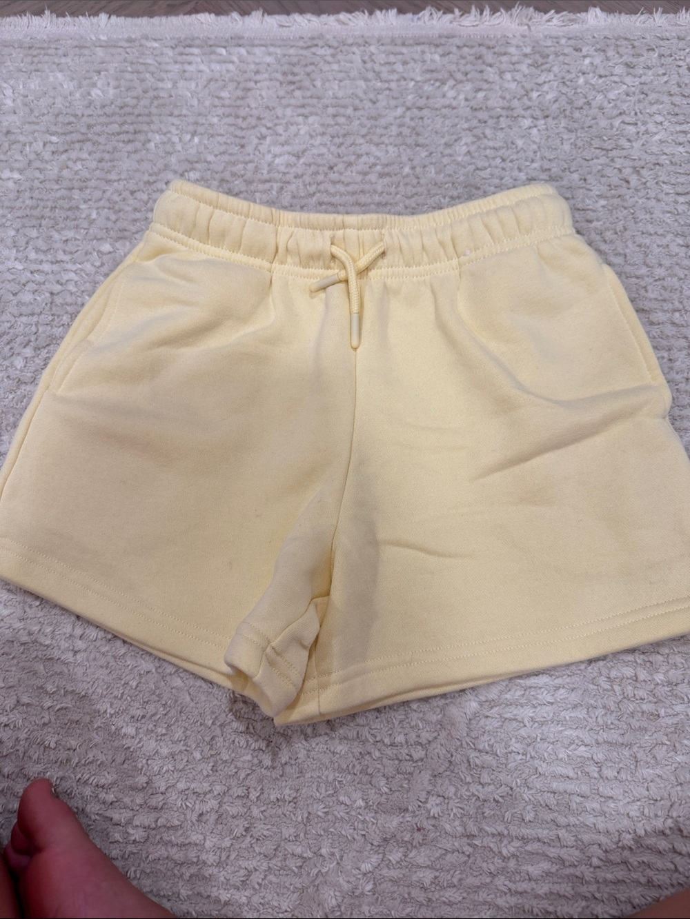 Cotton On Pale Yellow Drawstring Athletic Shorts